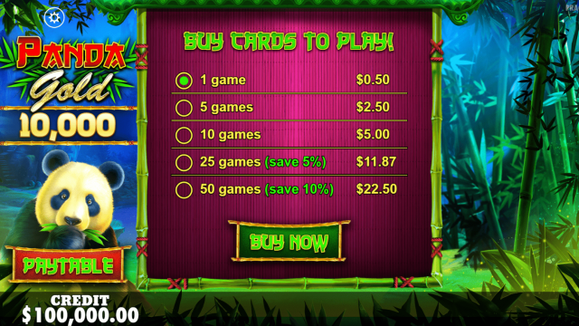 Panda Gold 10,000 Game Image #0