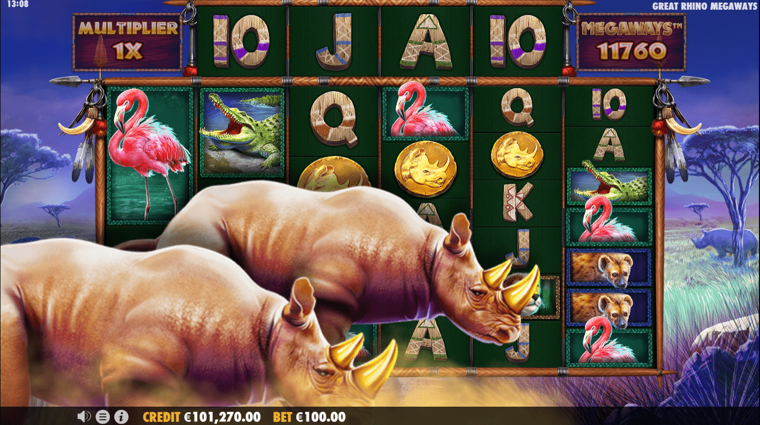 Great Rhino Megaways Game Image #7