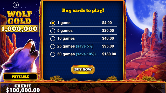 Wolf Gold 1.000.000 Game Image #1