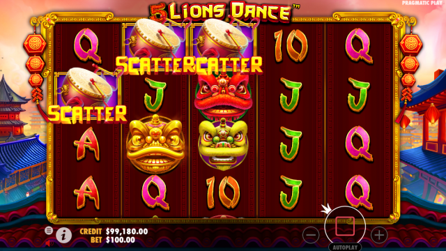 5 Lions Dance Game Image #1